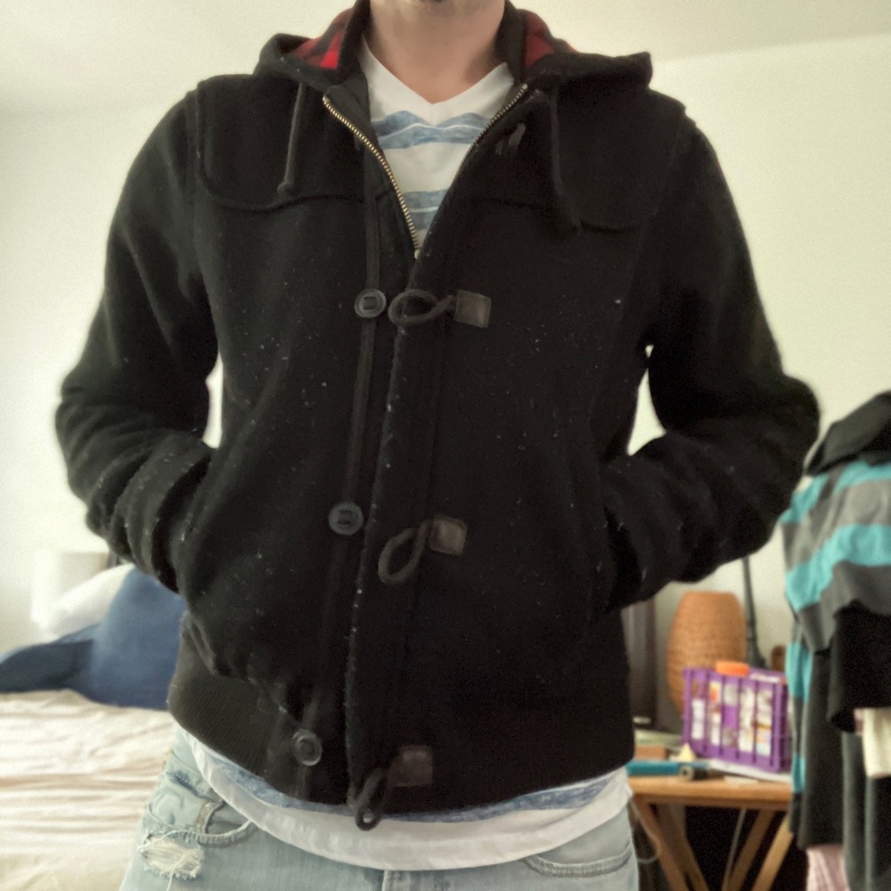 Black Old Navy Overcoat